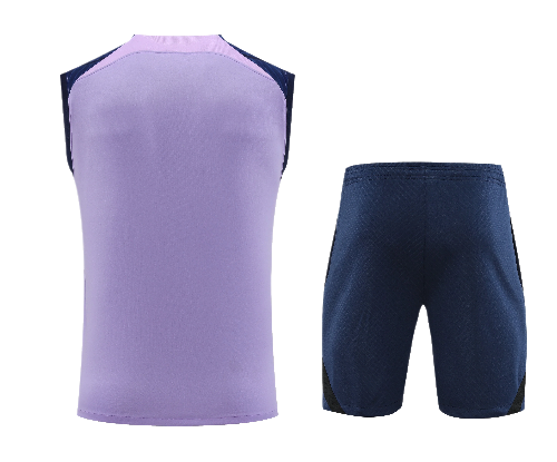CONJUNTO TREINO TOTTENHAM REGATA+SHORT - ROXO 2022/23