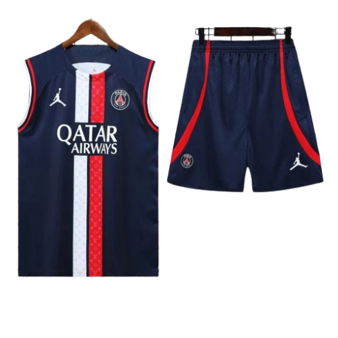 CONJUNTO TREINO PSG REGATA+SHORT - AZUL LV 2022/23