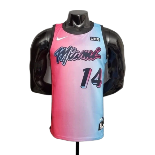 REGATA MIAMI HEAT MASCULINA - ROSA E AZUL