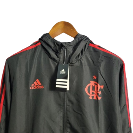 JAQUETA CORTA VENTO FLAMENGO VERMELHO/PRETO