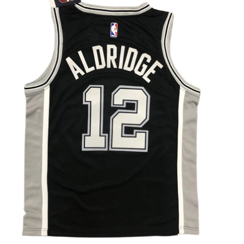 REGATA NBA SAN ANTONIO SPURS LAMARCUS ALDRIDGE PRETA