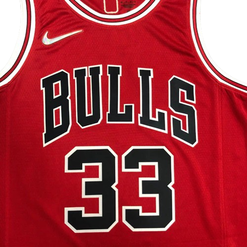 REGATA NBA CHICAGO BULLS ICON EDIÇÃO 75 ANOS SCOTTIE PIPPEN VERMELHA