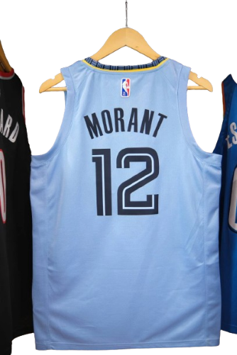 REGATA NBA MEMPHIS GRIZZLIES STATEMENT EDIÇÃO 75 ANOS JA MORANT AZUL