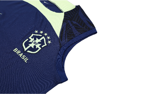 CONJUNTO TREINO BRASIL REGATA+SHORT - AZUL 2023/24