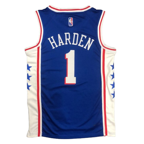 REGATA NBA PHILADELPHIA 76ERS EDIÇÃO 75 ANOS 21/22 JAMES HARDEN AZUL