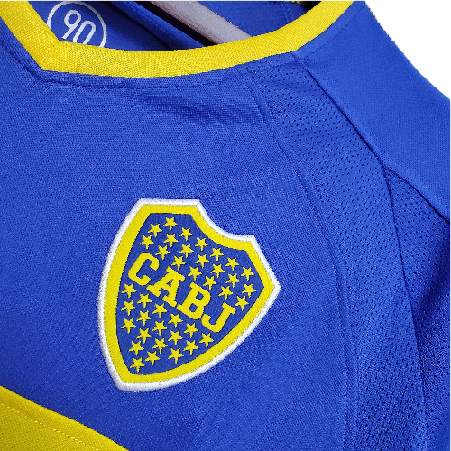 CAMISA RETRO MANGA LONGA BOCA JUNIORS 03/04