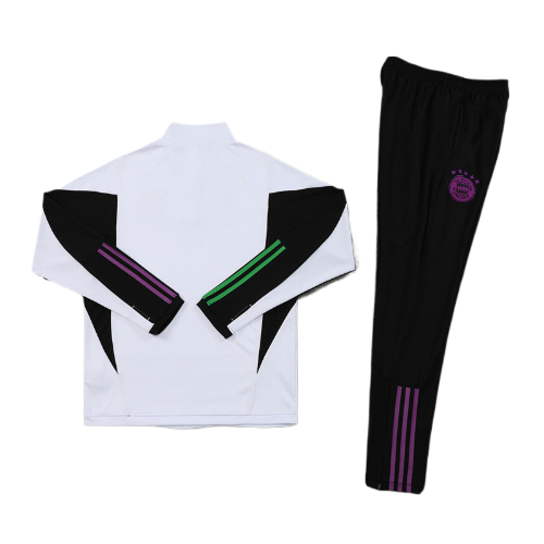 CONJUNTO TREINO BAYERN DE MUNIQUE JAQUETA+CALÇA BRANCO 23/24