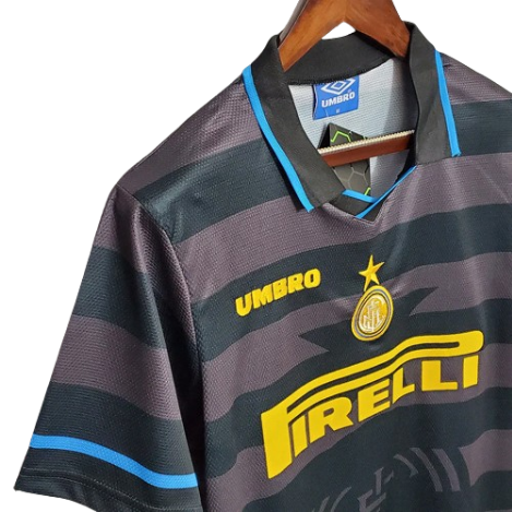 CAMISA INTER DE MILÃO RETRÔ 1997/1998 CINZA