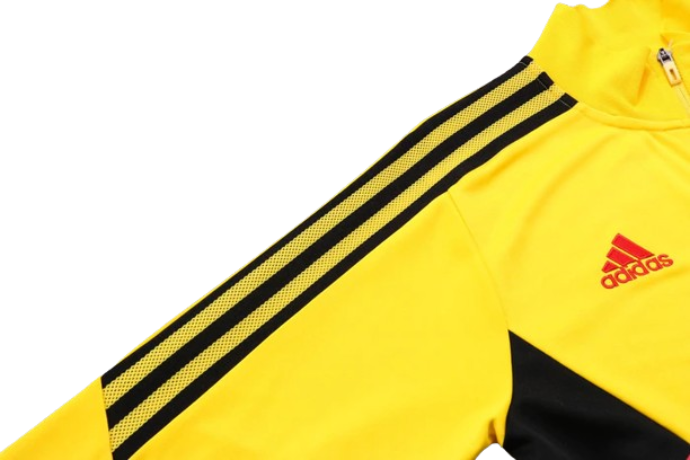 CONJUNTO TREINO FLAMENGO JAQUETA+CALÇA - AMARELO 2022/23