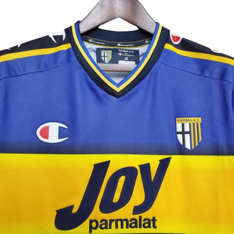 CAMISA PARMA RETRÔ 2001/2002 AZUL E AMARELA