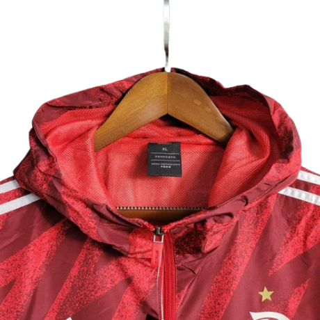 JAQUETA CORTA VENTO FLAMENGO VERMELHO DEGRADE - 23/24