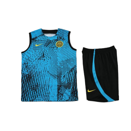 CONJUNTO TREINO INTER DE MILÃO REGATA+SHORT - AZUL DEGRADÉ 2023/24