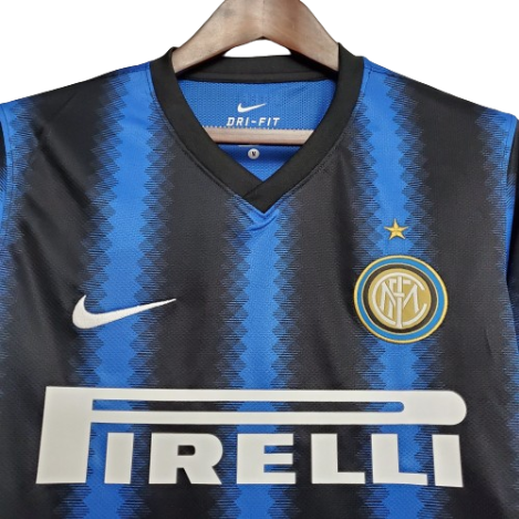CAMISA MANGA LONGA INTER DE MILÃO RETRO I 2010/11