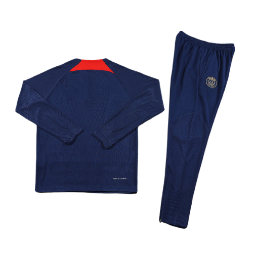 CONJUNTO TREINO PSG JAQUETA+CALÇA - AZUL ESCURO/VERMELHO 2021/22