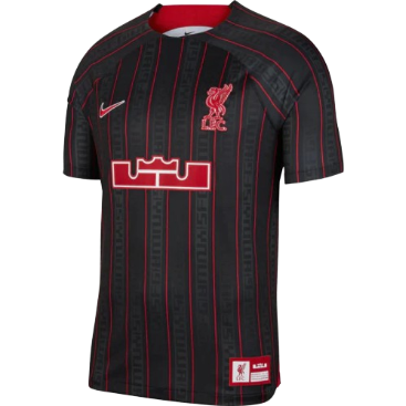 CAMISA LIVERPOOL X LEBRON JAMES PRETA - 23/24