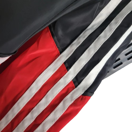 JAQUETA CORTA VENTO FLAMENGO VERMELHA, PRETA E BRANCA - 23/24