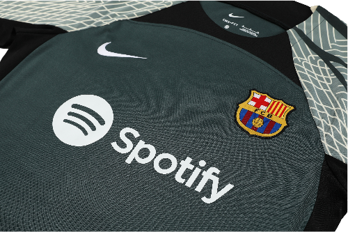 CONJUNTO TREINO BARCELONA CAMISA+SHORT - VERDE ESCURO 2022/23