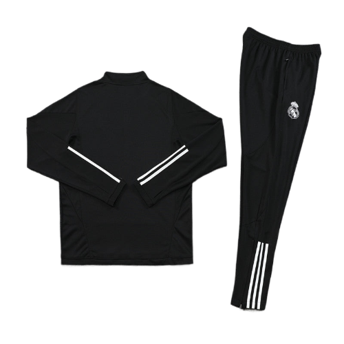 CONJUNTO TREINO REAL MADRID JAQUETA+CALÇA - PRETO 2022/23