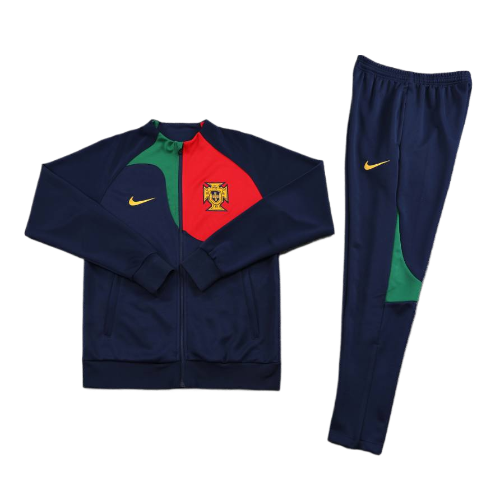 CONJUNTO TREINO PORTUGAL JAQUETA+CALÇA - PRETO 2022/23