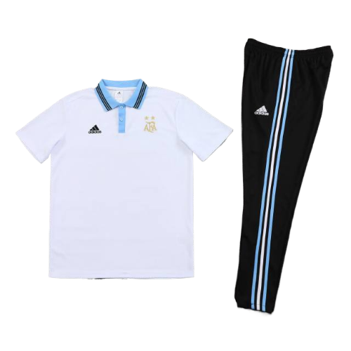 CONJUNTO ARGENTINA POLO+CALÇA - BRANCO 2022/23