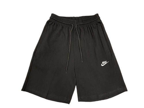 KIT CAMISA E SHORT NIKE FLEECE BRANCO E PRETO