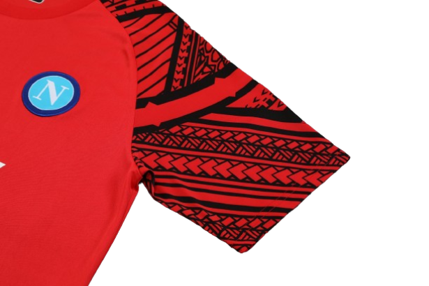 CONJUNTO TREINO NAPOLI CAMISA+SHORT - VERMELHO 2023/24