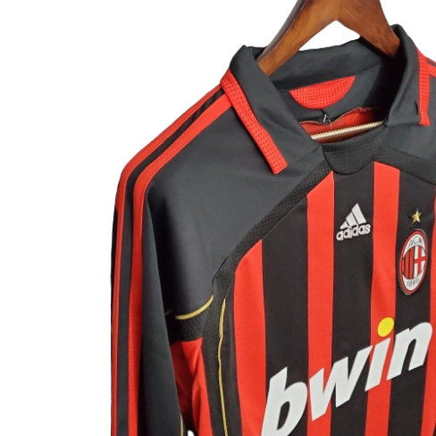 CAMISA MANGA LONGA VERSÃO RETRÔ MILAN I 2006/07