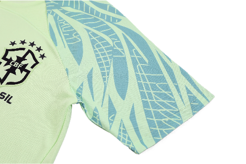 CONJUNTO TREINO BRASIL CAMISA+SHORT - VERDE LIMÃO 2023/24