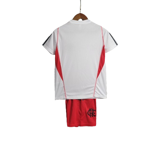 KIT INFANTIL FLAMENGO TREINO BRANCO - 2023/24
