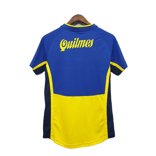 CAMISA BOCA JUNIORS RETRÔ 2001 AZUL E AMARELA