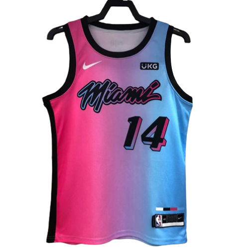 REGATA NBA MIAMI HEAT CITY EDITION 20/21 TYLER HERRO ROSA E AZUL