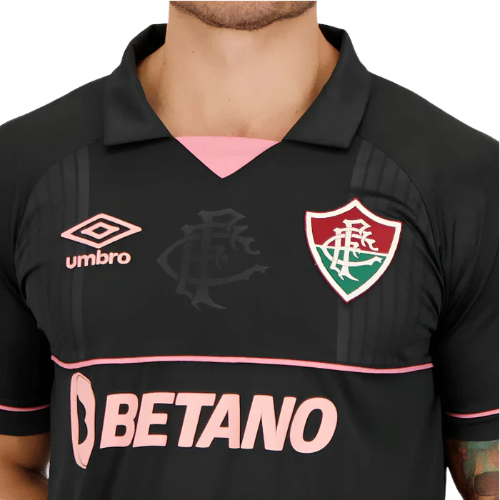 CAMISA FLUMINENSE GOLEIRO II - 2023/24 PRETO/ROSA