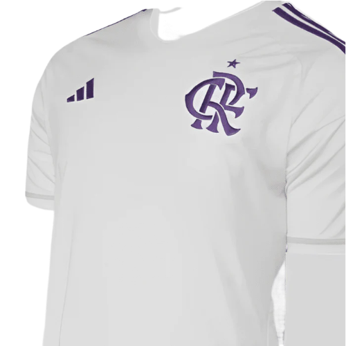 CAMISA FLAMENGO GOLEIRO BRANCO/ROXO - 2023