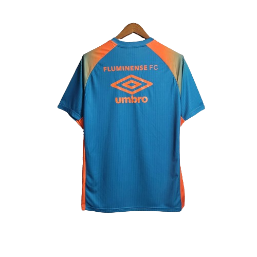 CAMISA FLUMINENSE PRÉ JOGO AZUL/LARANJA - 2023/24