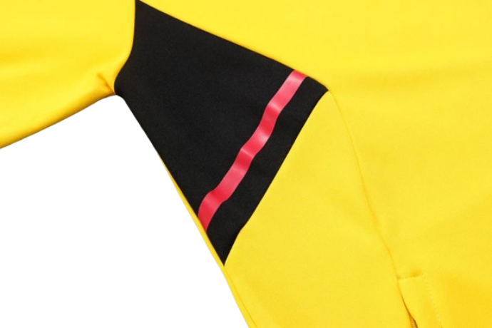 CONJUNTO TREINO FLAMENGO JAQUETA+CALÇA - AMARELO 2022/23