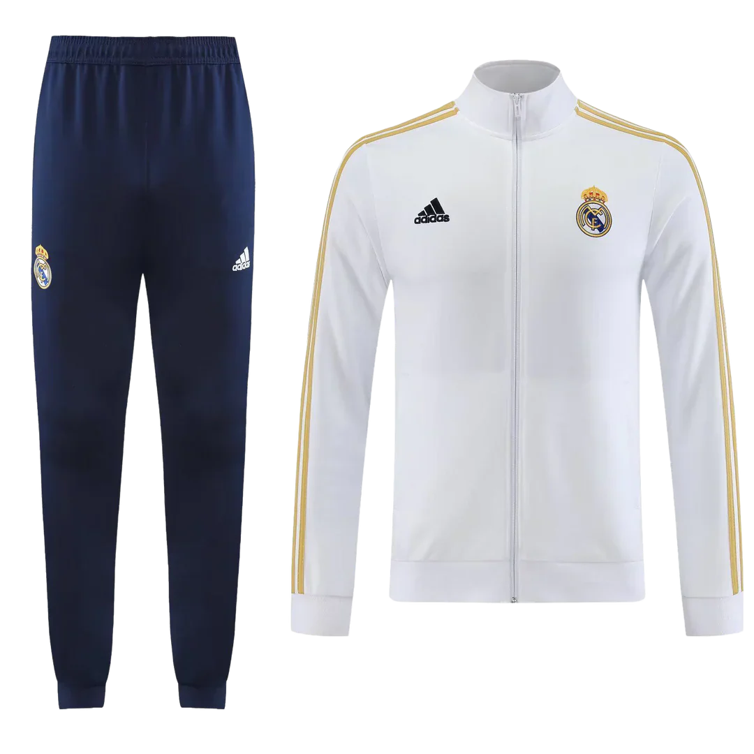 CONJUNTO TREINO REAL MADRID JAQUETA+CALÇA - BRANCO 2023/24