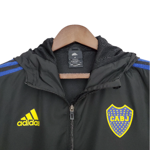 JAQUETA CORTA-VENTO BOCA JUNIORS - 2023/24 PRETO