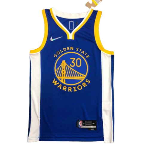 REGATA NBA GOLDEN STATE WARRIORS AZUL EDIÇÃO 75 ANOS STEPHEN CURRY