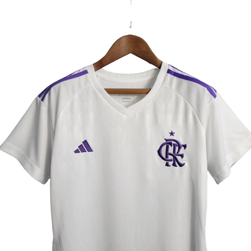 CAMISA FEMININA FLAMENGO GOLEIRO BRANCA - 2023/24