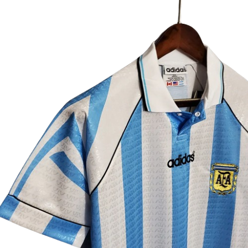 CAMISA SELEÇÃO ARGENTINA RETRÔ 1996/97 AZUL E BRANCA