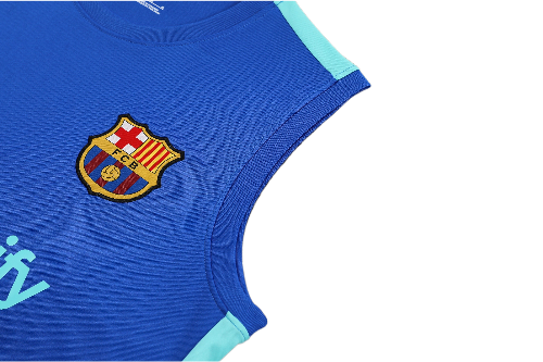 CONJUNTO TREINO BARCELONA REGATA+SHORT - AZUL 2023/24