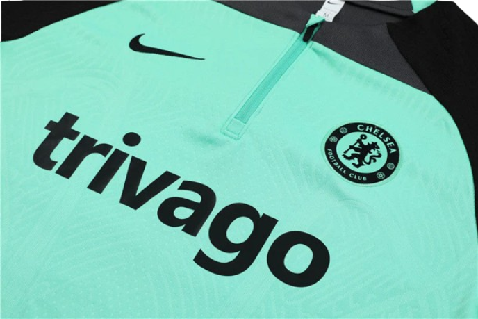 CONJUNTO TREINO CHELSEA JAQUETA+CALÇA - VERDE CLARO 2023/24
