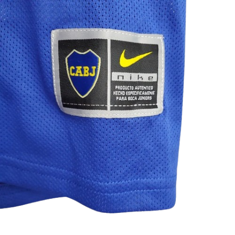 CAMISA BOCA JUNIORS RETRÔ 03/04 - AZUL E AMARELA