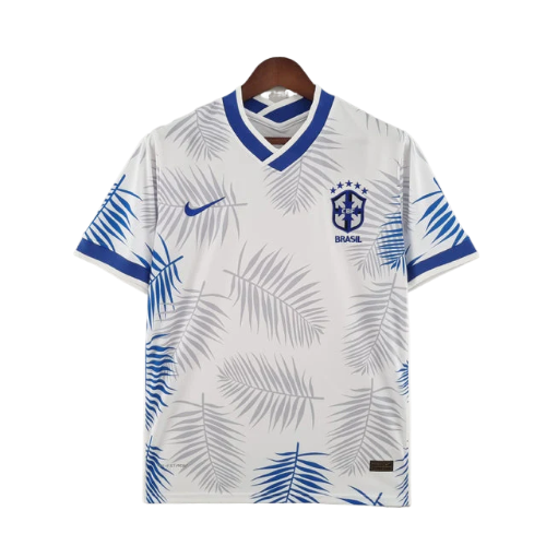 CAMISA SELEÇÃO BRASIL FOURTH 2022 - BRANCO - CONCEITO FLORESTA AMAZÔNICA