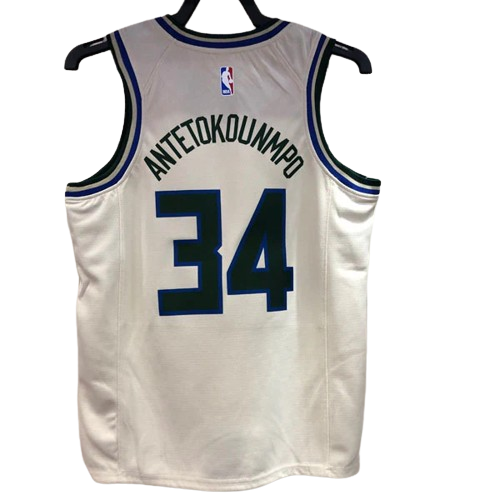 REGATA NBA MILWAUKEE BUCKS CREAM CITY GIANNIS ANTETOKOUNMPO