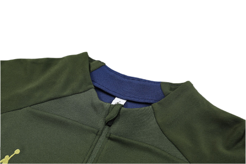 CONJUNTO TREINO PSG JAQUETA+CALÇA - VERDE MILITAR 2021/22