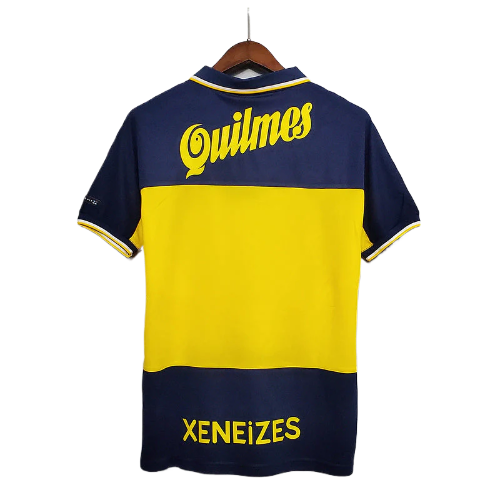CAMISA BOCA JUNIORS RETRÔ 1999 AZUL E AMARELA