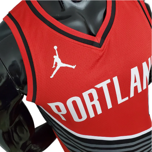 CAMISA BASQUETE NBA REGATA PORTLAND TRAIL BLAZERS MASCULINA - VERMELHA