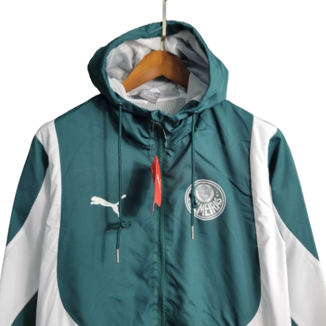 JAQUETA CORTA VENTO PALMEIRAS  VERDE/BRANCO - 23/24