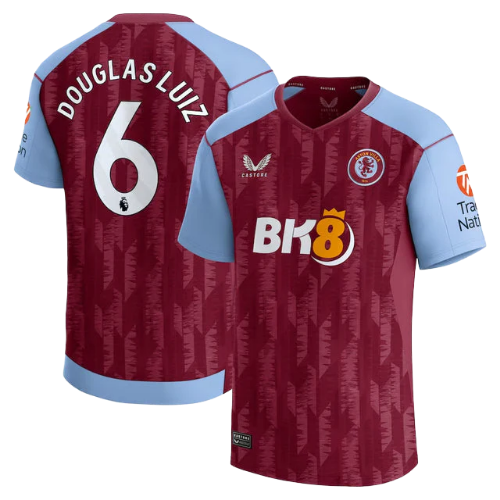 CAMISA ASTON VILLA I 23/24 - AZUL E VERMELHO